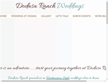 Tablet Screenshot of dodasaweddings.com